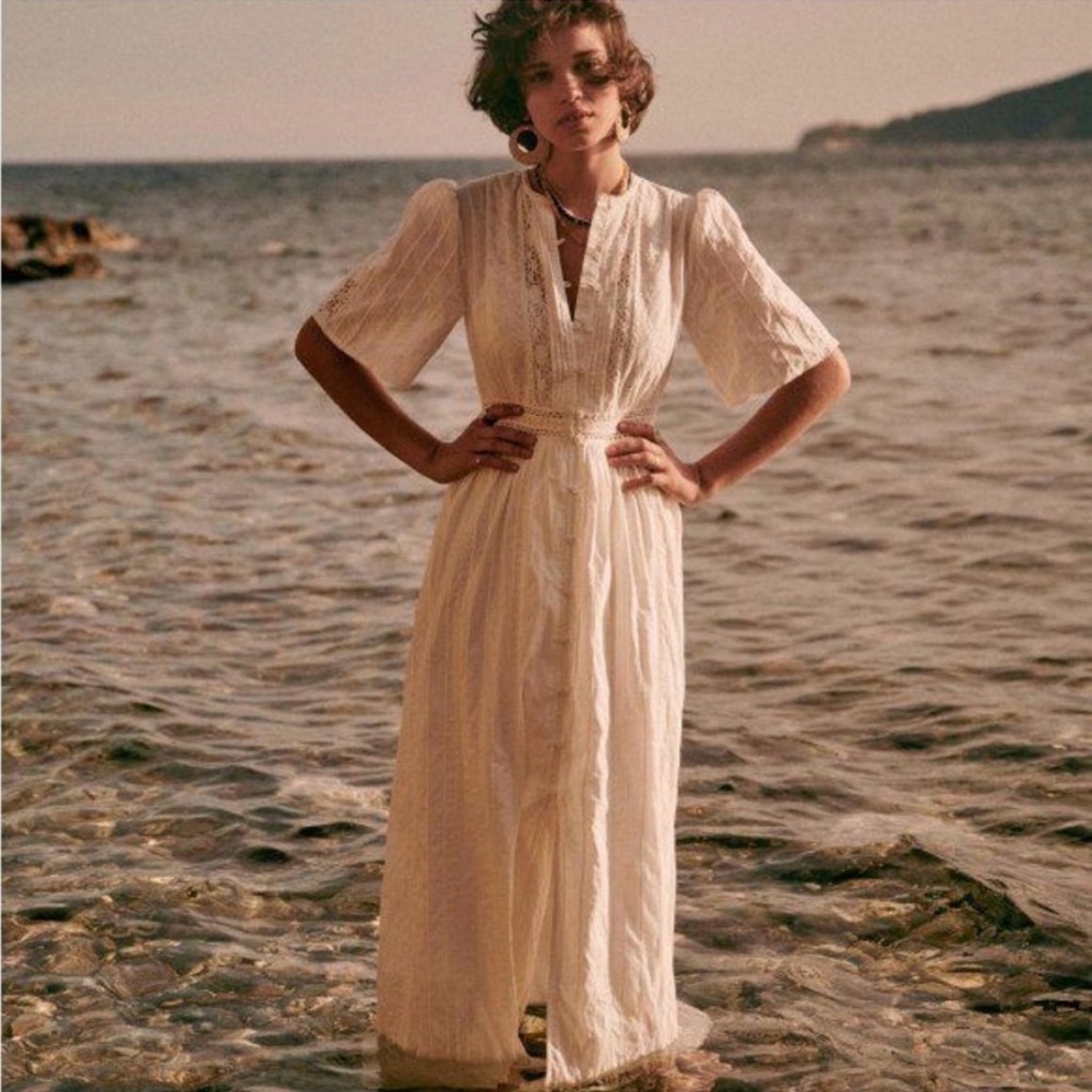 Sezane Robe Maitena maxi dress